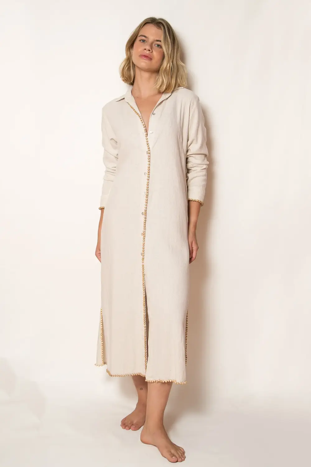 CHEMISIE LONGA MADEIRA - AREIA