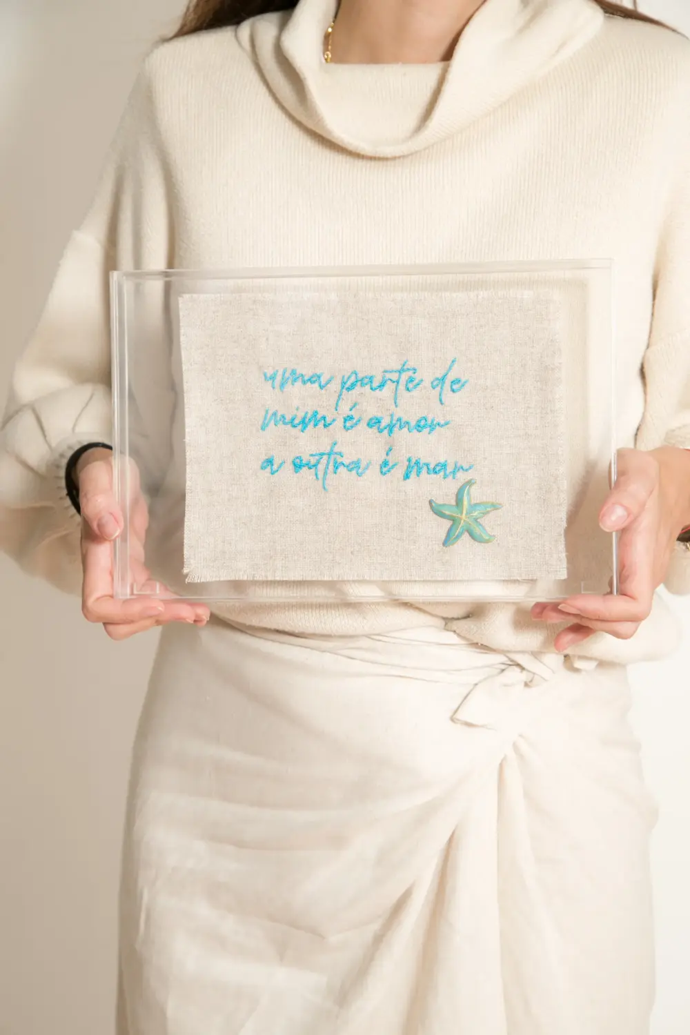 QUADRO MAR - AZUL CLARO