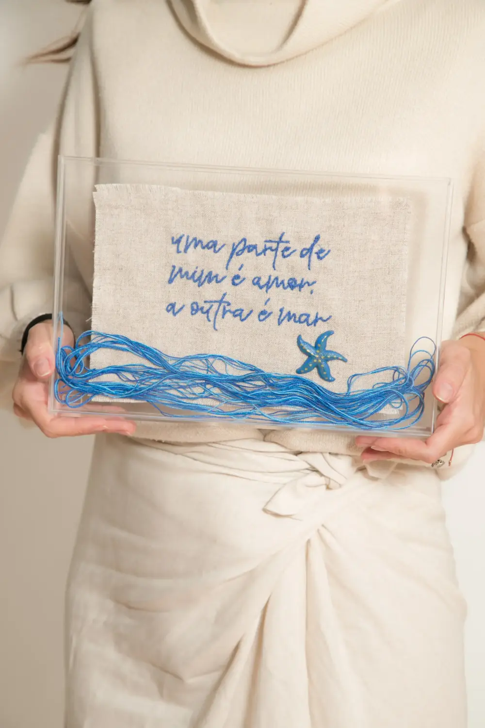 QUADRO MAR - AZUL ESCURO