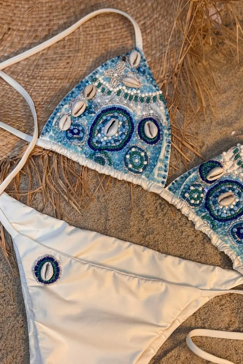 TOP RE SARAVÁ OFF BÚZIOS E CALCINHA RE SARAVÁ OFF BÚZIOS